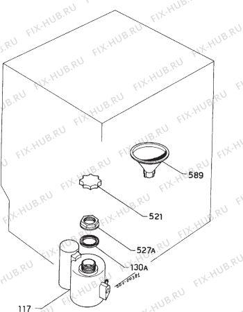 Взрыв-схема холодильника Alno AGU4111IW - Схема узла Water softener 066